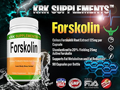 KRK Supplements Forskolin (Форсколин), 90 капсул