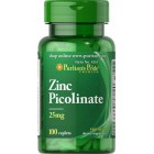 Puritan's Pride - Zinc Picolinate 25 mg, 100 каплет