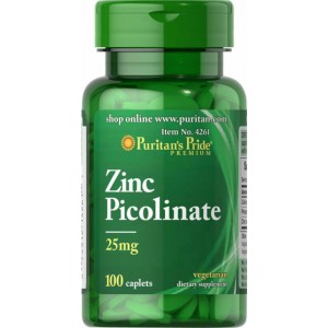 ZINC PICOLINATE 25 mg, 100 каплет