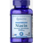 Puritan's Pride - Niacin 1000 mg Flush Free (as Inositol Nicotinate), 60 капсул