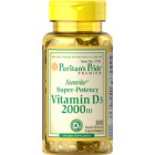 Puritan's Pride - Vitamin D3 2000 IU (50 mcg), 100 гелевых капсул