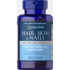 Puritan's Pride - Hair, Skin & Nails One Per Day Formula, 60 гелевых капсул