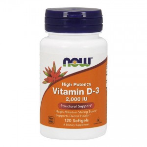 NOW - Vitamin D-3 2000 IU, 120 гелевых капсул