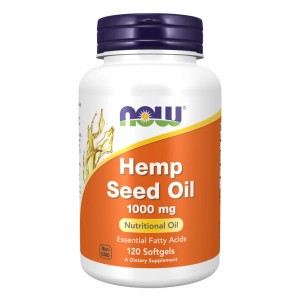 Now - Hemp Seed Oil 1000 mg, 120 гелевих капсул