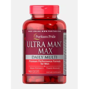 Puritan's Pride - Ultra Man Max Daily Multi, 90 каплет