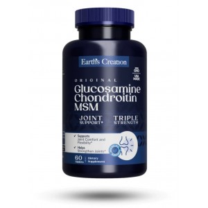 Earth's Creation - Glucosamine Chondroitin MSM Triple Strength, 60 таблеток