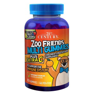 21st Century - Zoo Friends with Extra C, 60 gummies