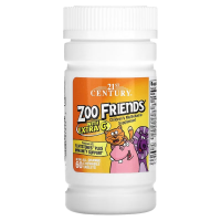 21st Century - Zoo Friends with Extra C, 60 chewable tablets