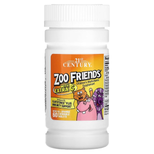 21st Century - Zoo Friends with Extra C, 60 chewable tablets