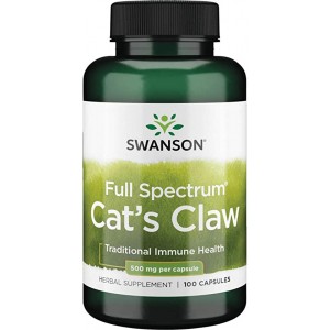 Swanson - Cat's Claw 500 mg Full Spectrum, 100 капсул