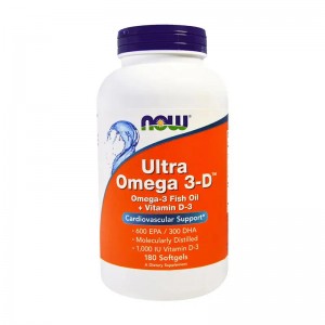 NOW - Ultra Omega 3 1000 mg (500 EPA/250 DHA), 180 гелевих капсул