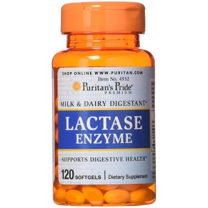 Puritan's Pride - Super Lactase Enzyme 125 mg, 120 гелевых капсул