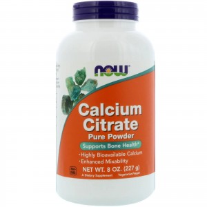 NOW - Calcium Citrate Powder, 227 г