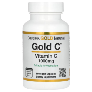 California Gold Nutrition - Vitamin C 1000 mg, 60 капсул