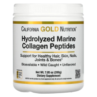 California Gold Nutrition - Hydrolyzed Marine Collagen (без добавок), 200 г