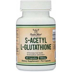 Double Wood - S-Acetyl L-Glutathione 100 mg, 60 капсул