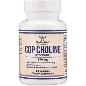 Double Wood - CDP Choline 300 mg (Citicoline), 60 капсул