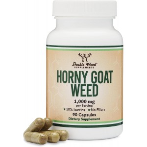 Double Wood - Horny Goat Weed 1000 mg (20% icariin), 90 капсул