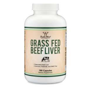 Double Wood - Grass Fed Beef Liver 1000 mg, 180 капсул