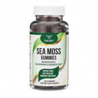 Double Wood - Irish Sea Moss Gummies with Burdock and Bladderwrack, 60 желейних цукерок