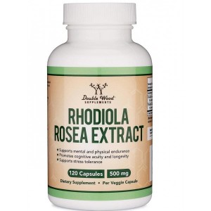 Double Wood - Rhodiola Rosea Extract 500 mg, 120 капсул