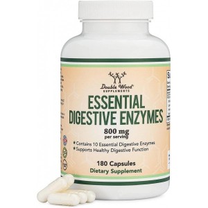 Double Wood - Essential Digestive Enzymes 800 mg, 180 капсул