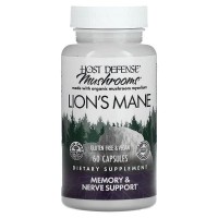 Host Defense - Lion's Mane Mushroom 500 mg (Mycelium), 60 капсул