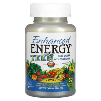 KAL - Enhanced Energy Teen Multivitamin Memory & Concentration Blend, 60 вегетаріанських таблеток