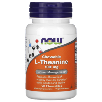 NOW - L-Theanine 100 mg, 90 жевательных таблеток