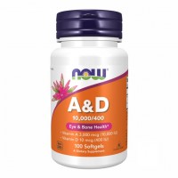 NOW - A&D 10000/400 IU, 100 софтгелевих капсул