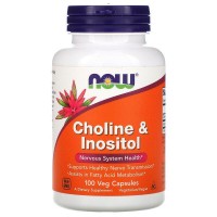 NOW - Choline 250 mg and Inositol 250 mg, 100 капсул