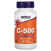 NOW - Vitamin C 500 mg, 100 теблеток