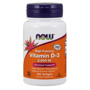 NOW - Vitamin D-3 2000 IU, 240 софтгелевих капсул