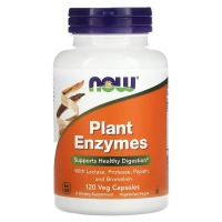 NOW - Plant Enzymes, 120 вегетарианских капсул