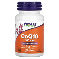 NOW - CO Q-10 100 mg, 50 гелевих капсул