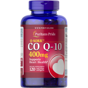 Puritan's Pride - CO Q-10 400 mg (Q-SORB), 120 гелевых капсул