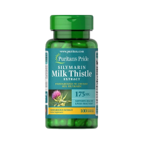 Puritan's Pride - Milk Thistle Standardized Extract 175 mg (Silymarin 80%), 100 капсул