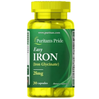 Puritan's Pride - Easy Iron Glycinate 28 mg, 30 капсул