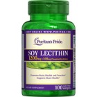 Puritan's Pride - Соевый лецитин SOY LECITHIN 1200 mg, 100 гелевых капсул