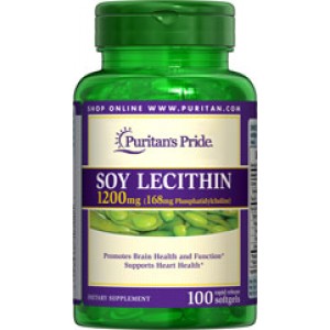 Soy Lecithin 1200 mg, 100 гелевых капсул