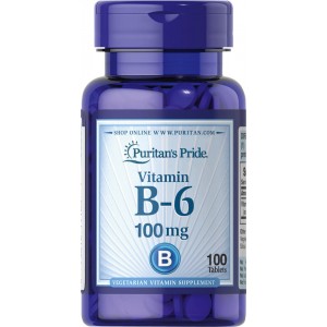 Puritan's Pride - Vitamin B-6 100 mg, 100 таблеток