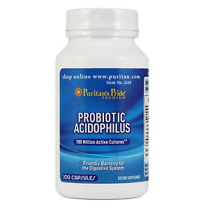 Puritan's Pride - Probiotic Acidophilus, 100 капсул