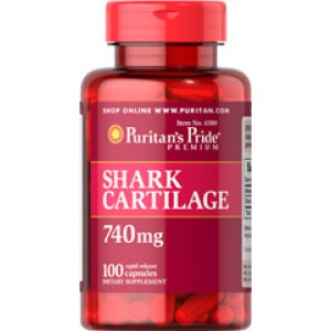 Puritan's Pride - Shark Cartilage 740 mg, 100 капсул