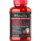 Puritan's Pride - Omega 3-6-9 Triple Maximum Strength 1200 mg, 120 гелевих капсул