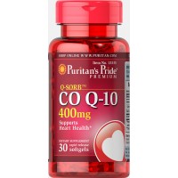 Puritan's Pride - CO Q-10 400 mg (Q-SORB), 30 гелевых капсул