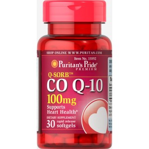 Q-SORB™ Co Q-10 100mg, 30 гелевых капсул