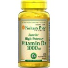 Puritan's Pride - Vitamin D3 1000 IU (25 mcg), 100 гелевих капсул