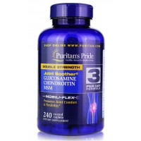 Puritan's Pride - Glucosamine Chondroitin MSM Double Strength, 240 каплет