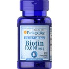 Puritan's Pride - Biotin 10000 mcg Ultra Mega, 100 гелевых капсул