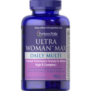 Puritan's Pride - Ultra Woman™ Max Daily Multivitamin, 90 каплет